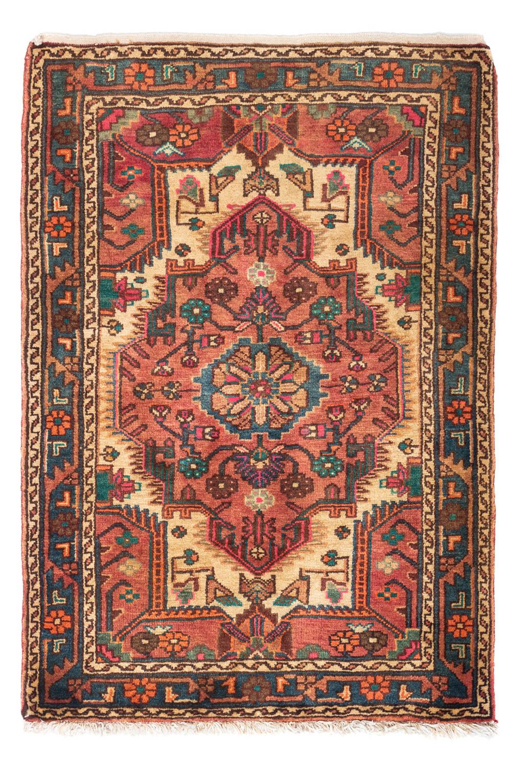 Perser Rug - Nomadic - 123 x 87 cm - light red