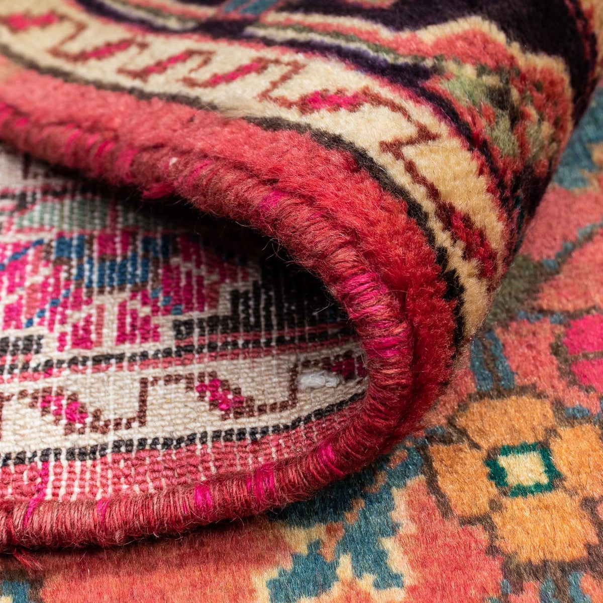 Perser Rug - Nomadic - 131 x 94 cm - light red