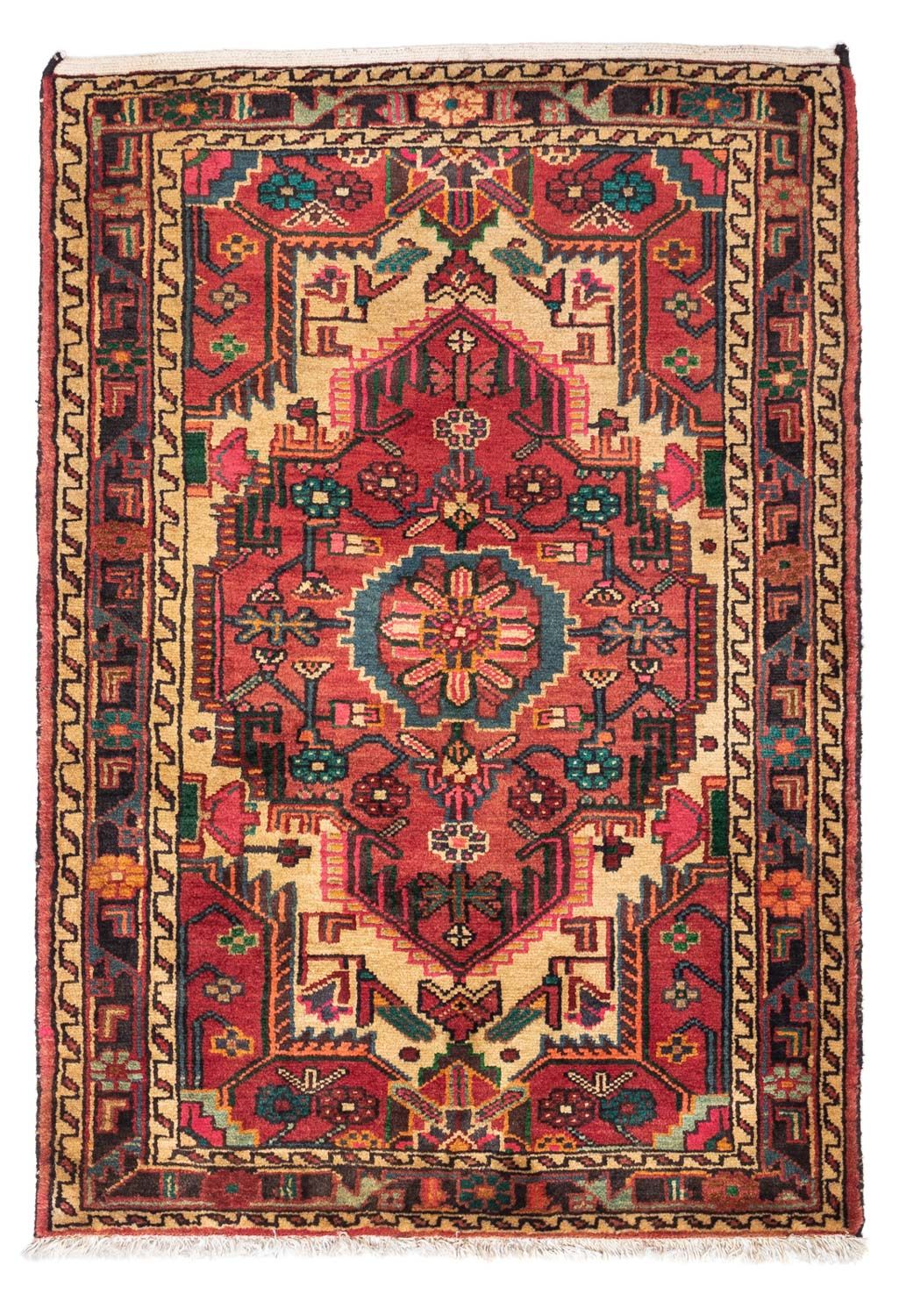 Perser Rug - Nomadic - 125 x 85 cm - light red