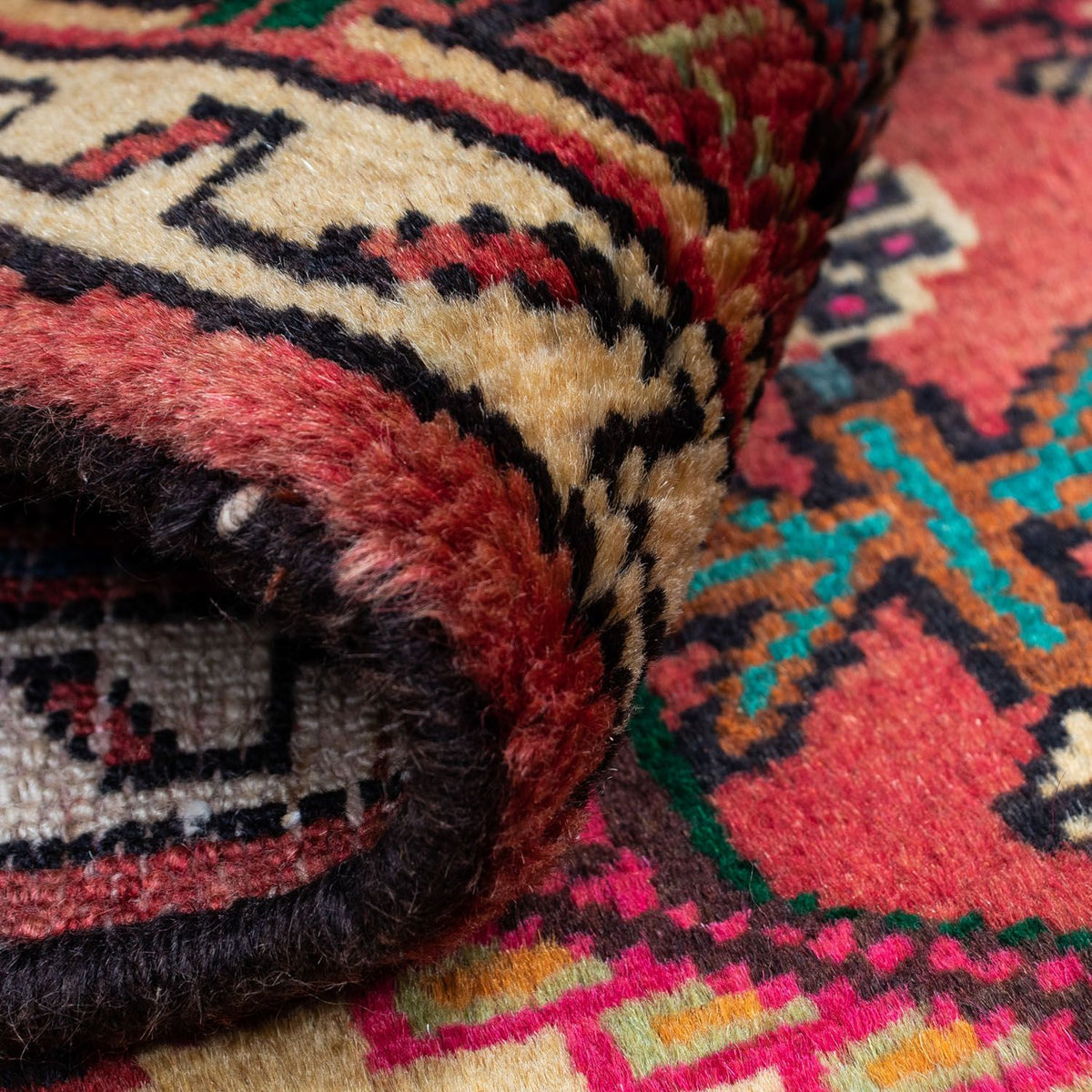 Perser Rug - Nomadic - 125 x 85 cm - light red