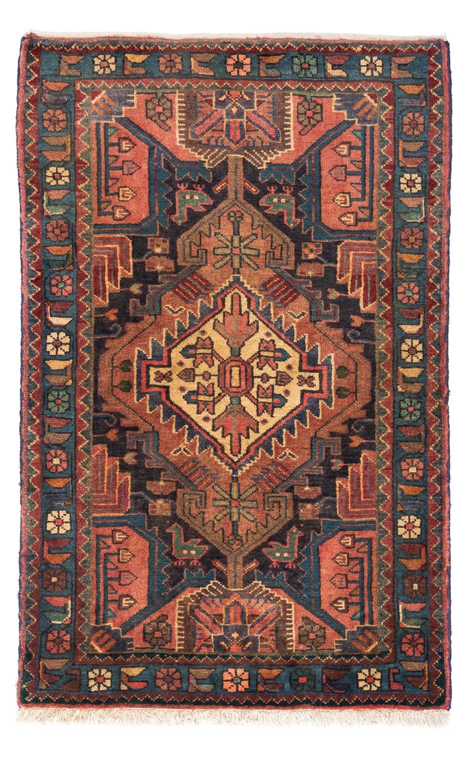 Perser Rug - Nomadic - 126 x 80 cm - light red