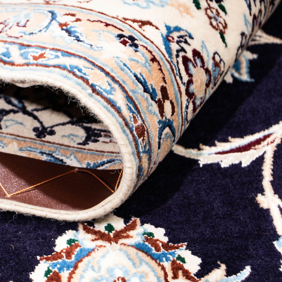 Perser Rug - Nain - Premium - 208 x 127 cm - dark blue