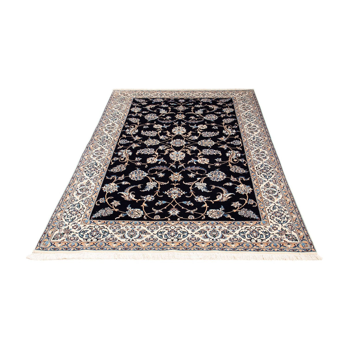 Perser Rug - Nain - Premium - 208 x 127 cm - dark blue