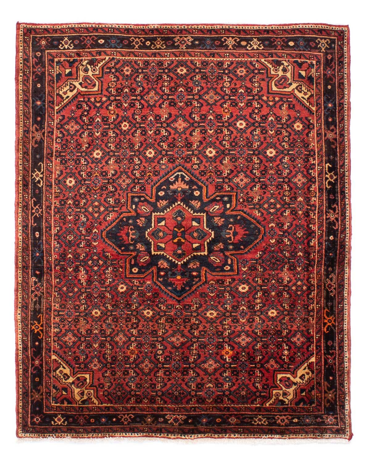 Perser Rug - Nomadic - 203 x 157 cm - dark red