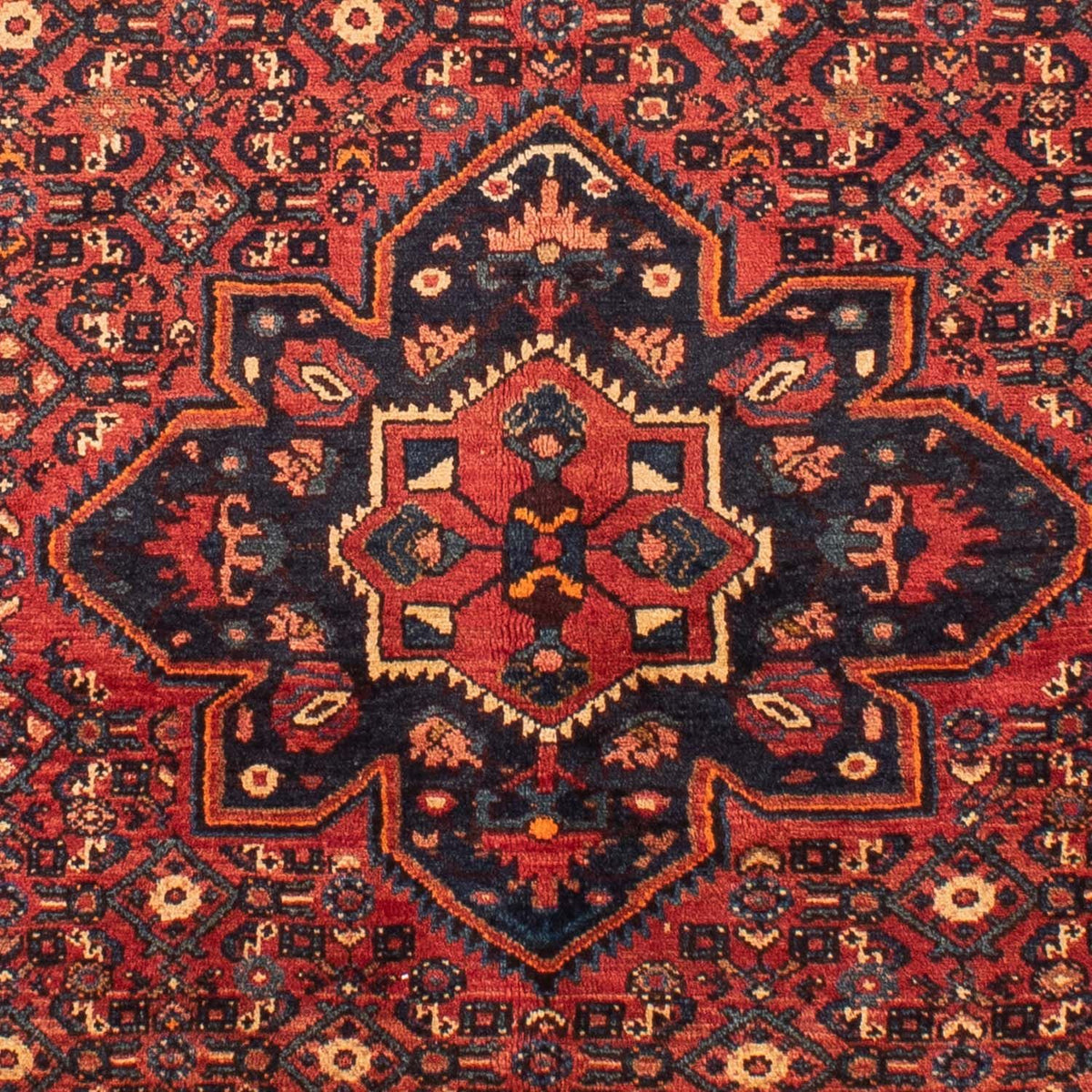 Perser Rug - Nomadic - 203 x 157 cm - dark red