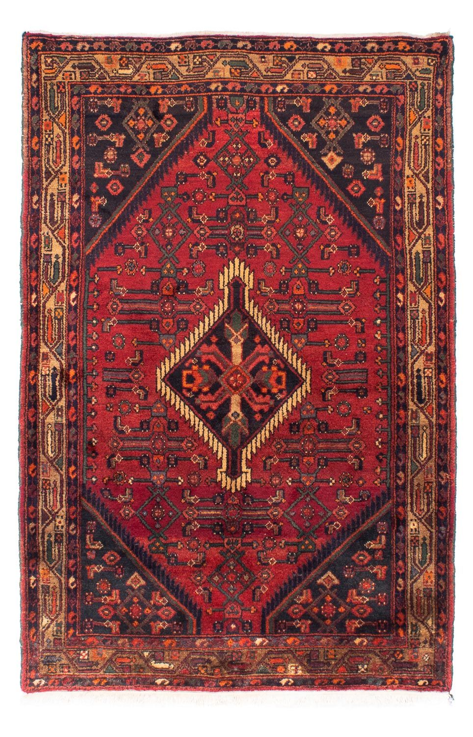 Perser Rug - Nomadic - 221 x 144 cm - dark red
