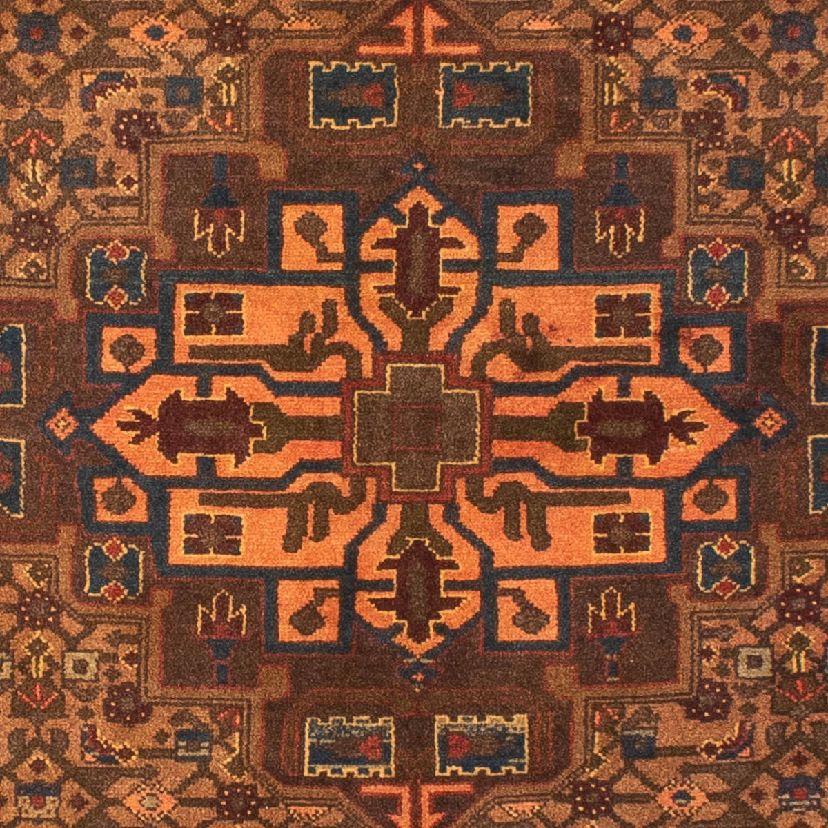 Perser Rug - Nomadic - 218 x 158 cm - brown