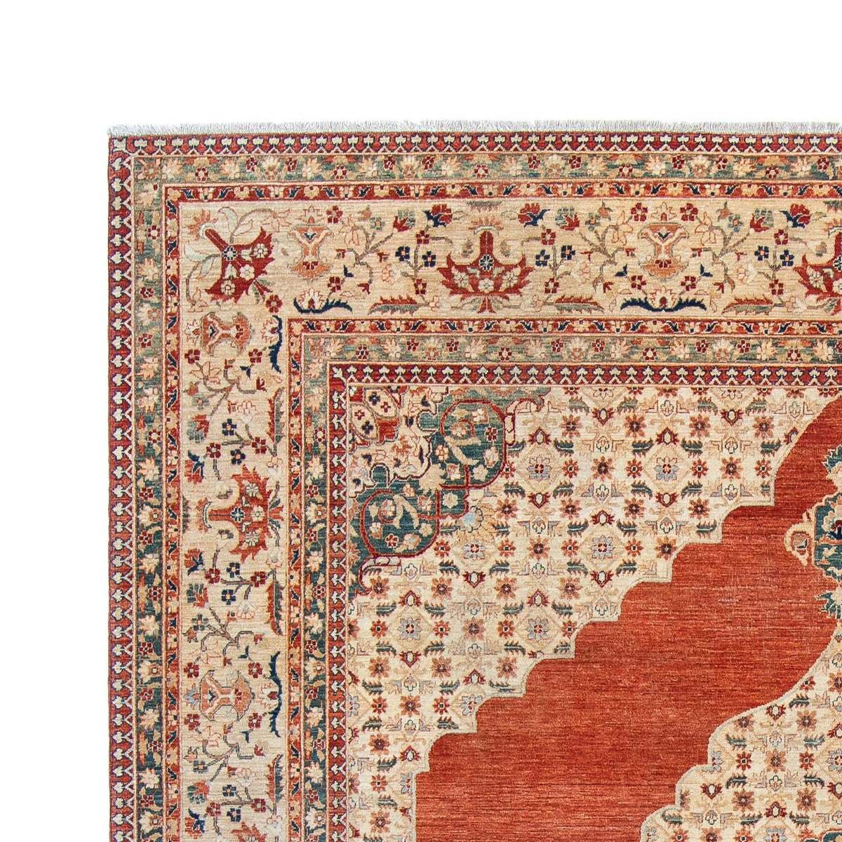 Kelim Rug - Splash - 303 x 249 cm - rust
