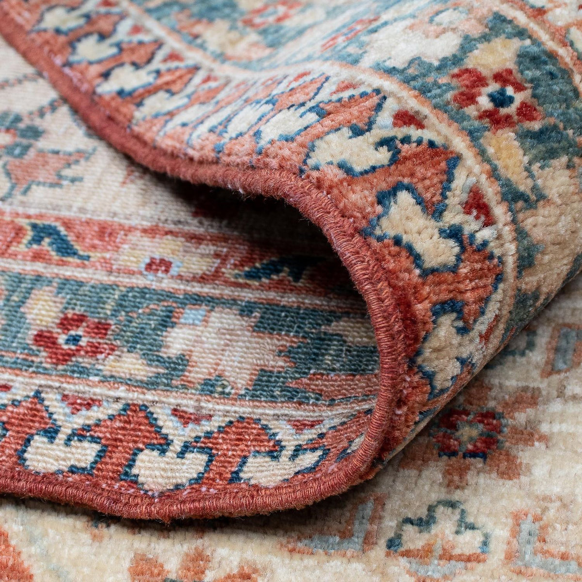 Kelim Rug - Splash - 303 x 249 cm - rust