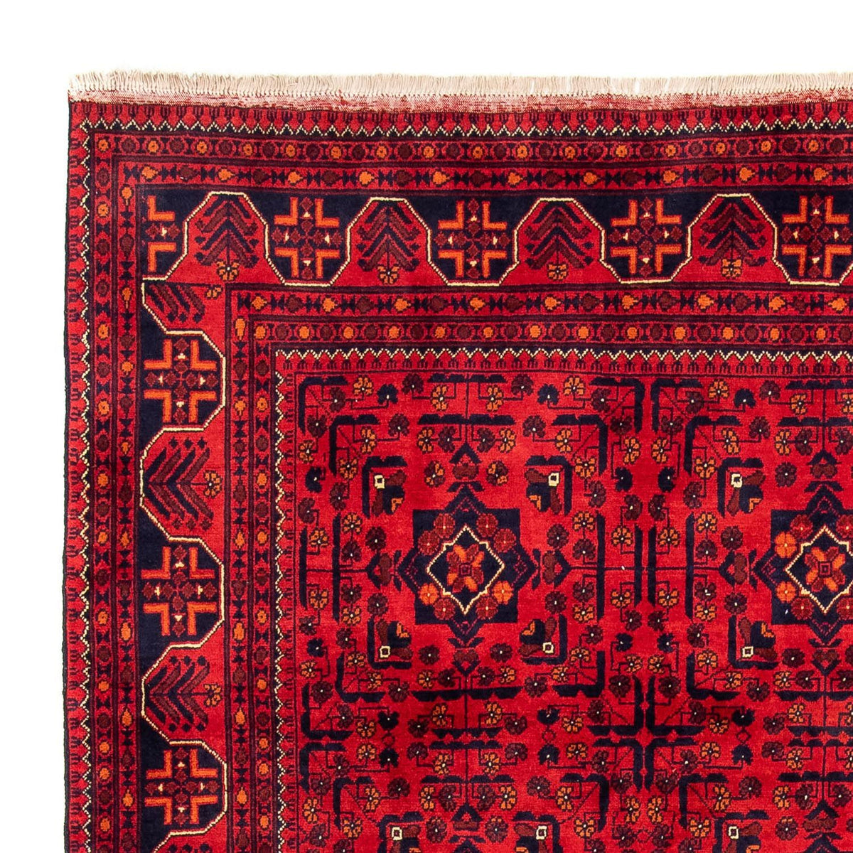 Afghan Rug - Kunduz - 301 x 205 cm - dark red