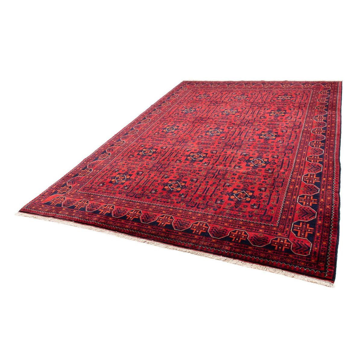 Afghan Rug - Kunduz - 301 x 205 cm - dark red