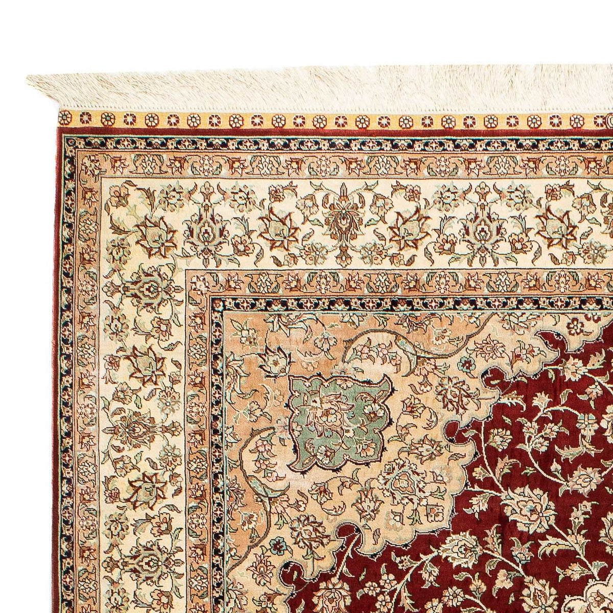 Qom Silk Rug 132x216cm - Persian Rugs
