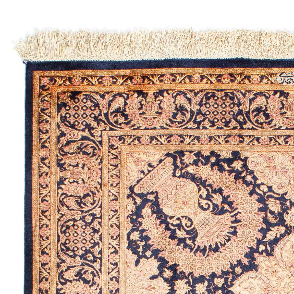 Perser Rug - Ghom - 149 x 102 cm - light brown