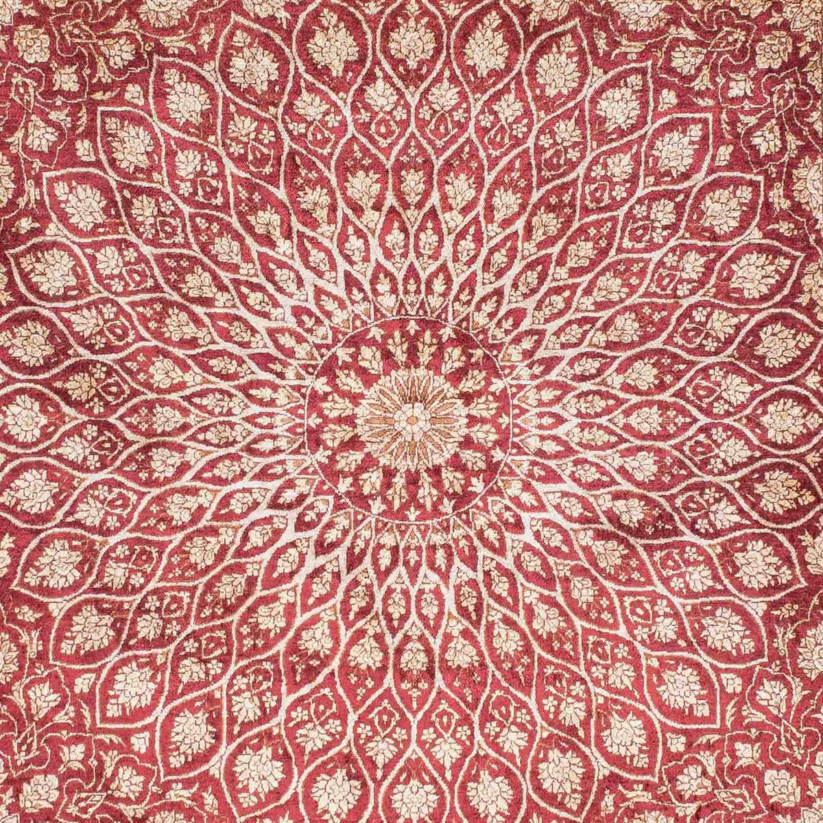 Perser Rug - Ghom - 151 x 100 cm - dark red