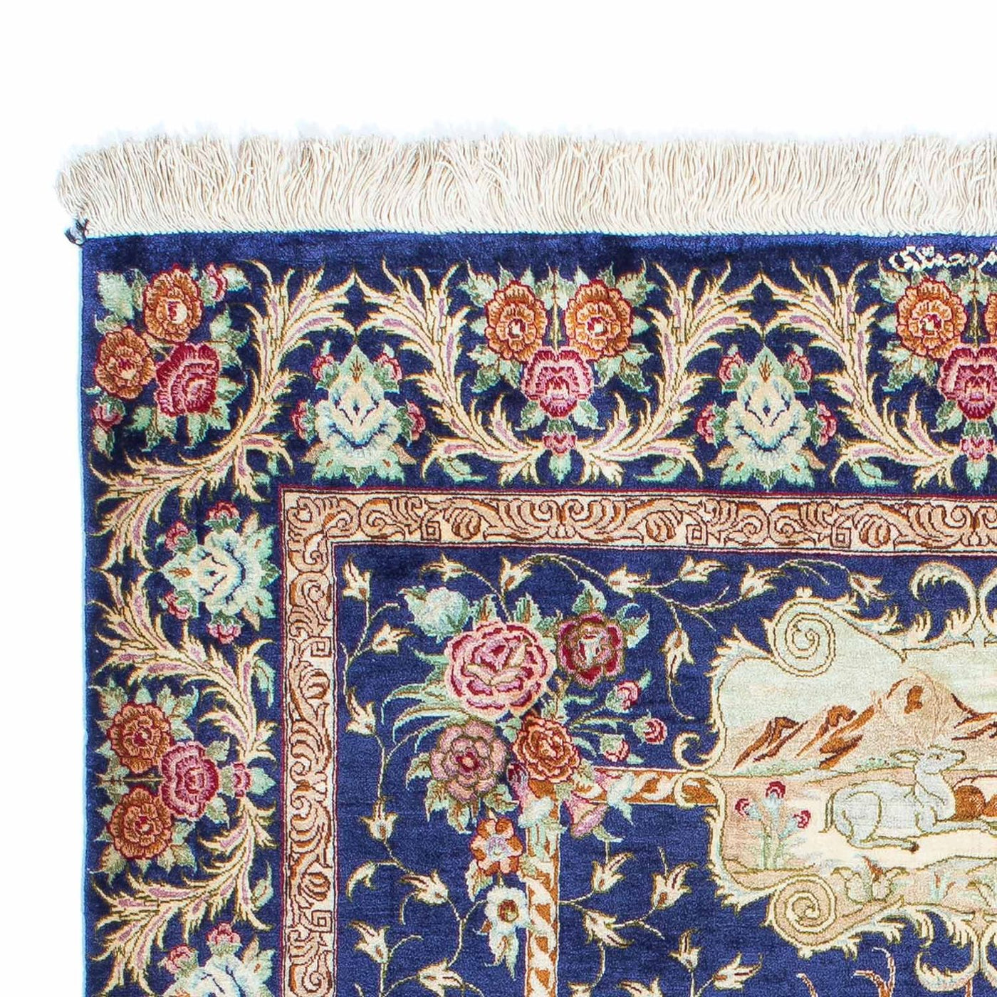 Qom Rug 147x100cm - Persian Rugs