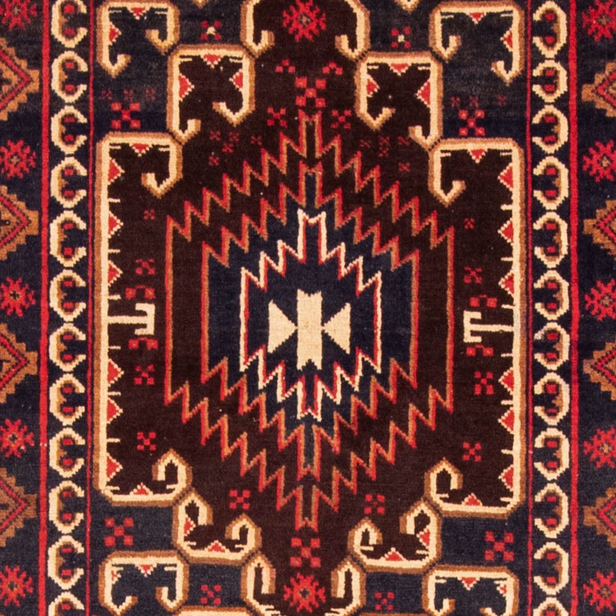 Runner Belutsch Rug - 212 x 109 cm - rust