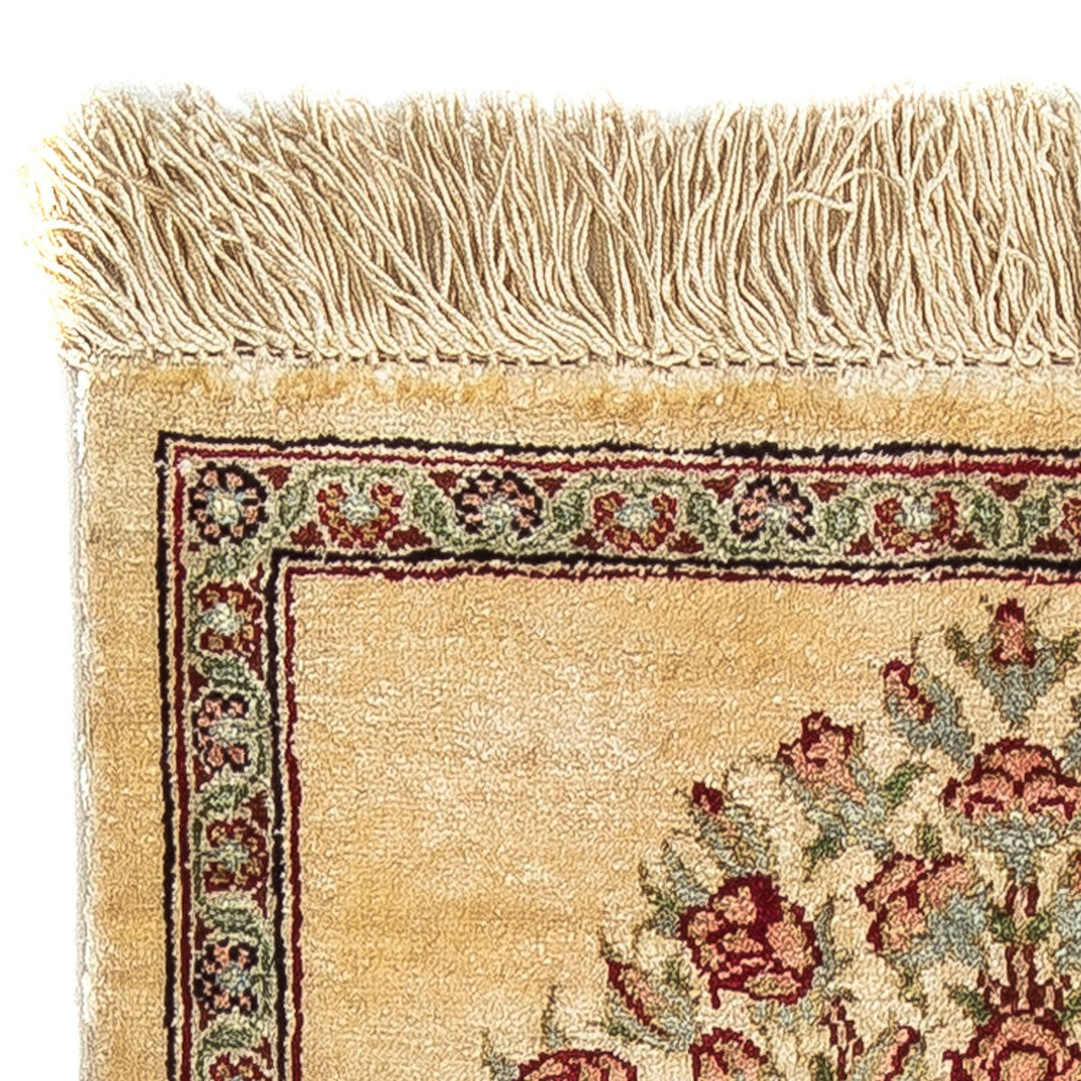 Qom Silk Rug 31x41cm - Persian Rugs