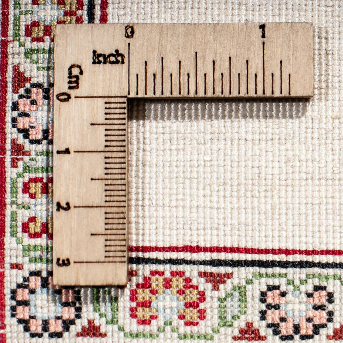 Silk Rug - Ghom Silk - Premium - 41 x 31 cm - beige