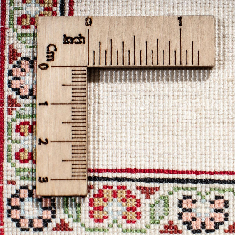 Silk Rug - Ghom Silk - Premium - 41 x 31 cm - beige