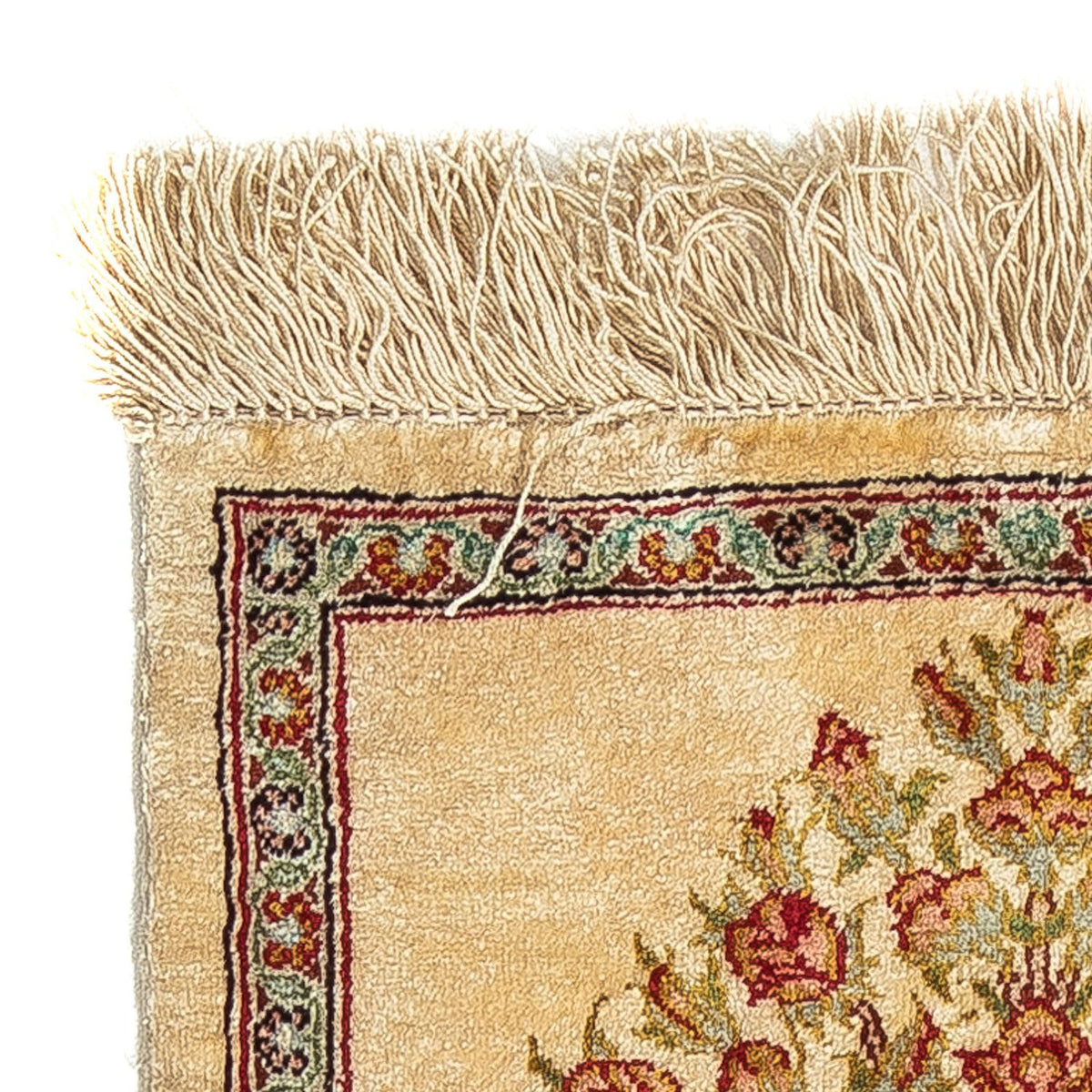Qom Silk Rug 31x42cm - Persian Rugs