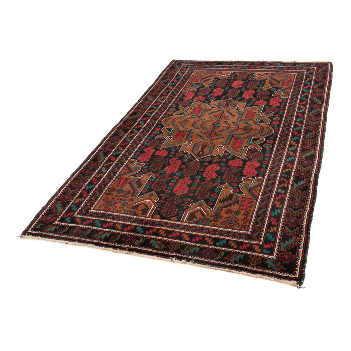 Belutsch Rug - 185 x 113 cm - black