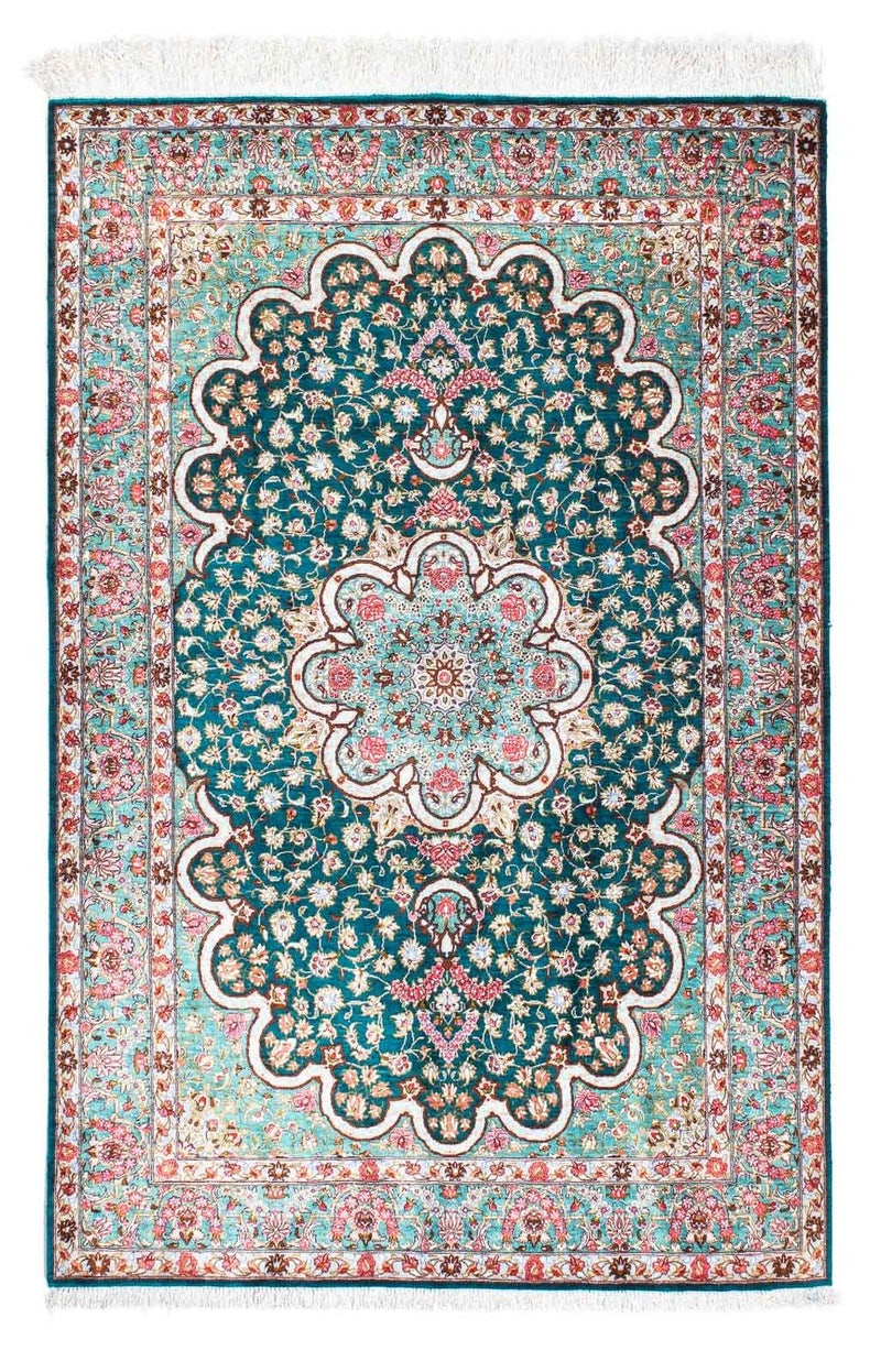 Perser Rug - Ghom - 152 x 100 cm - green