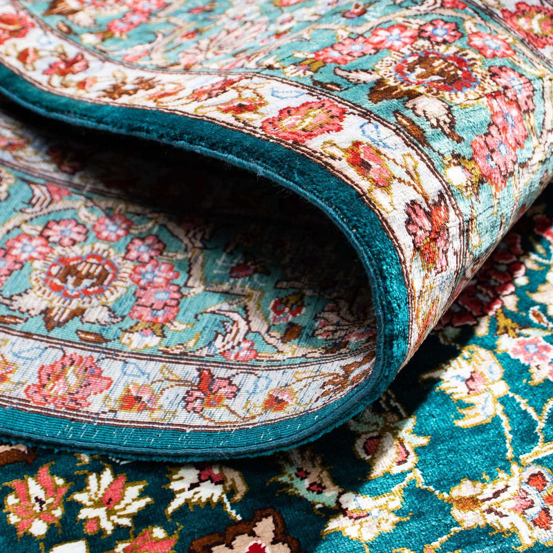 Perser Rug - Ghom - 152 x 100 cm - green