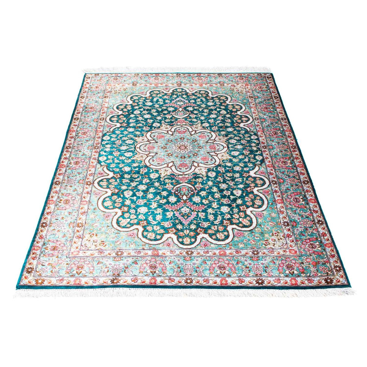 Perser Rug - Ghom - 152 x 100 cm - green