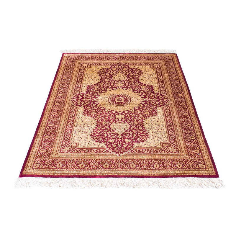 Perser Rug - Ghom - 143 x 95 cm - dark red