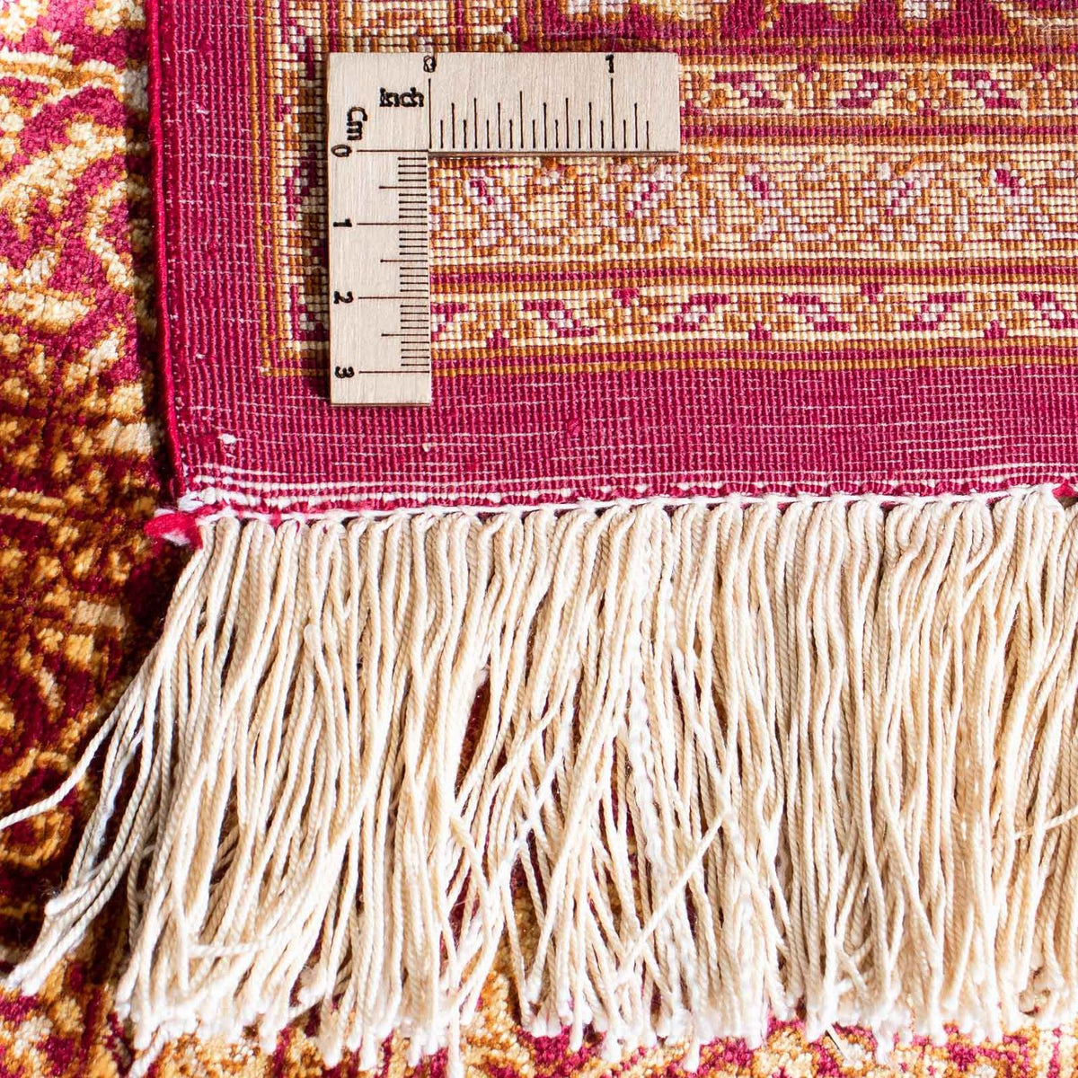 Perser Rug - Ghom - 143 x 95 cm - dark red