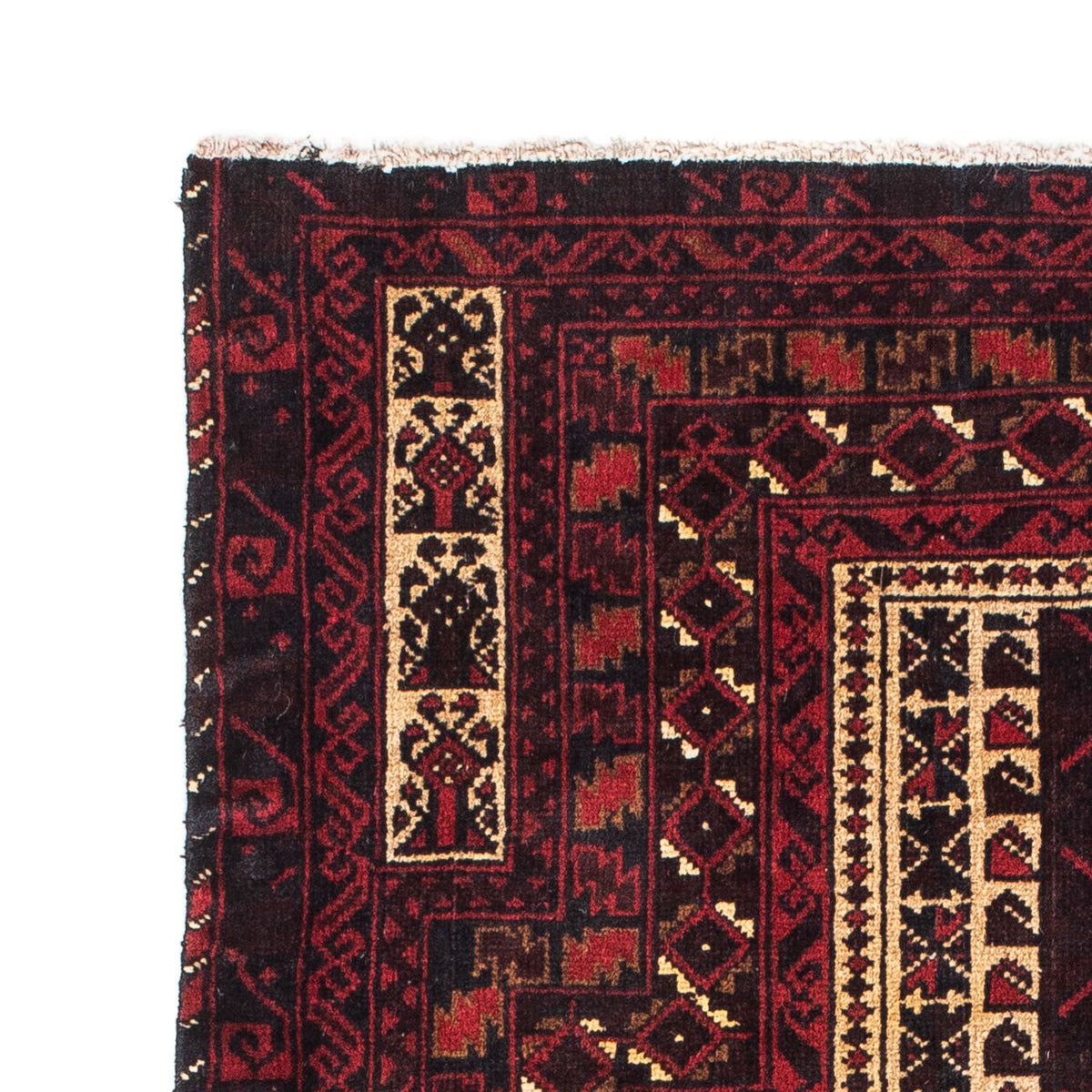 Belutsch Rug - 126 x 86 cm - dark red