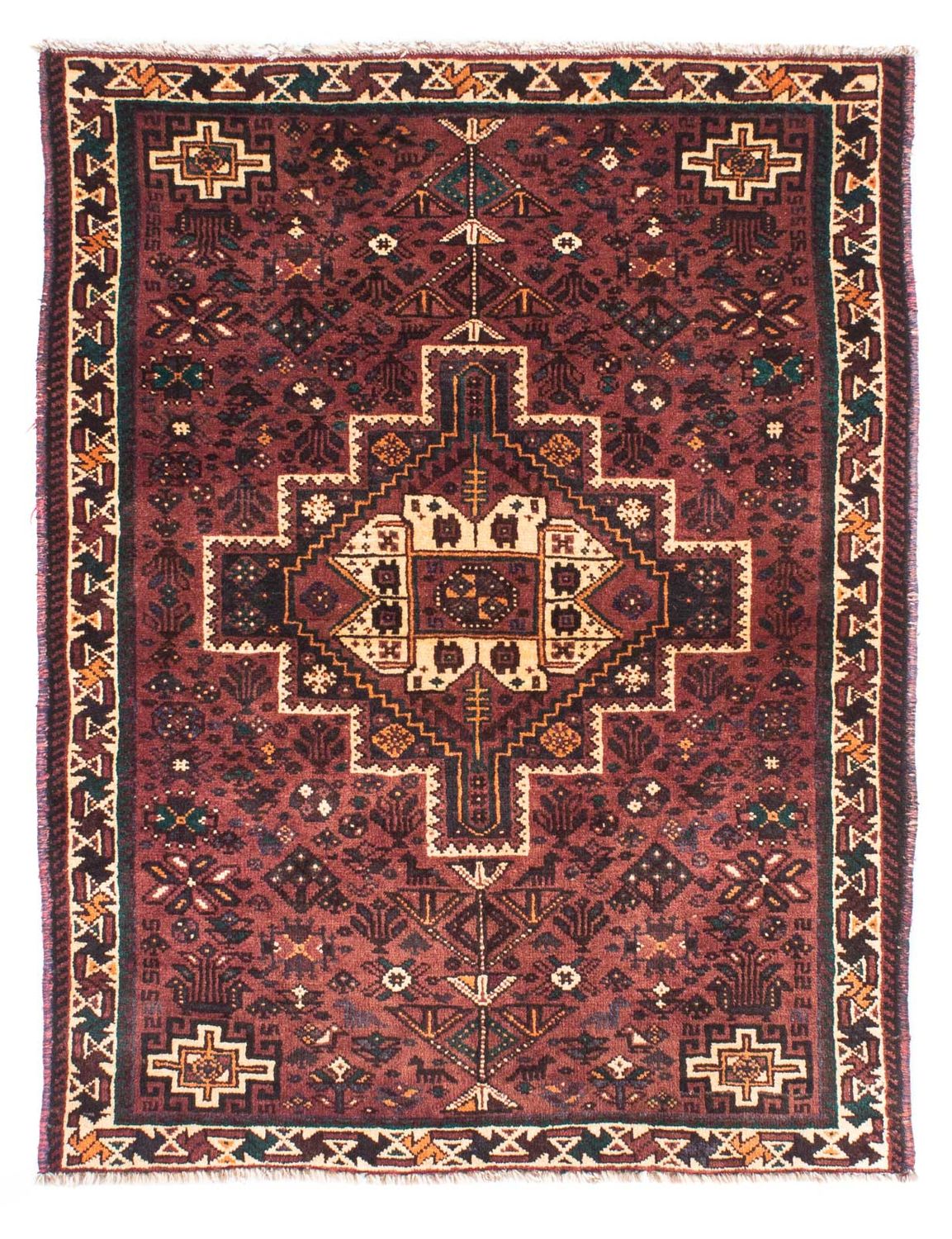 Perser Rug - Nomadic - 147 x 107 cm - dark brown