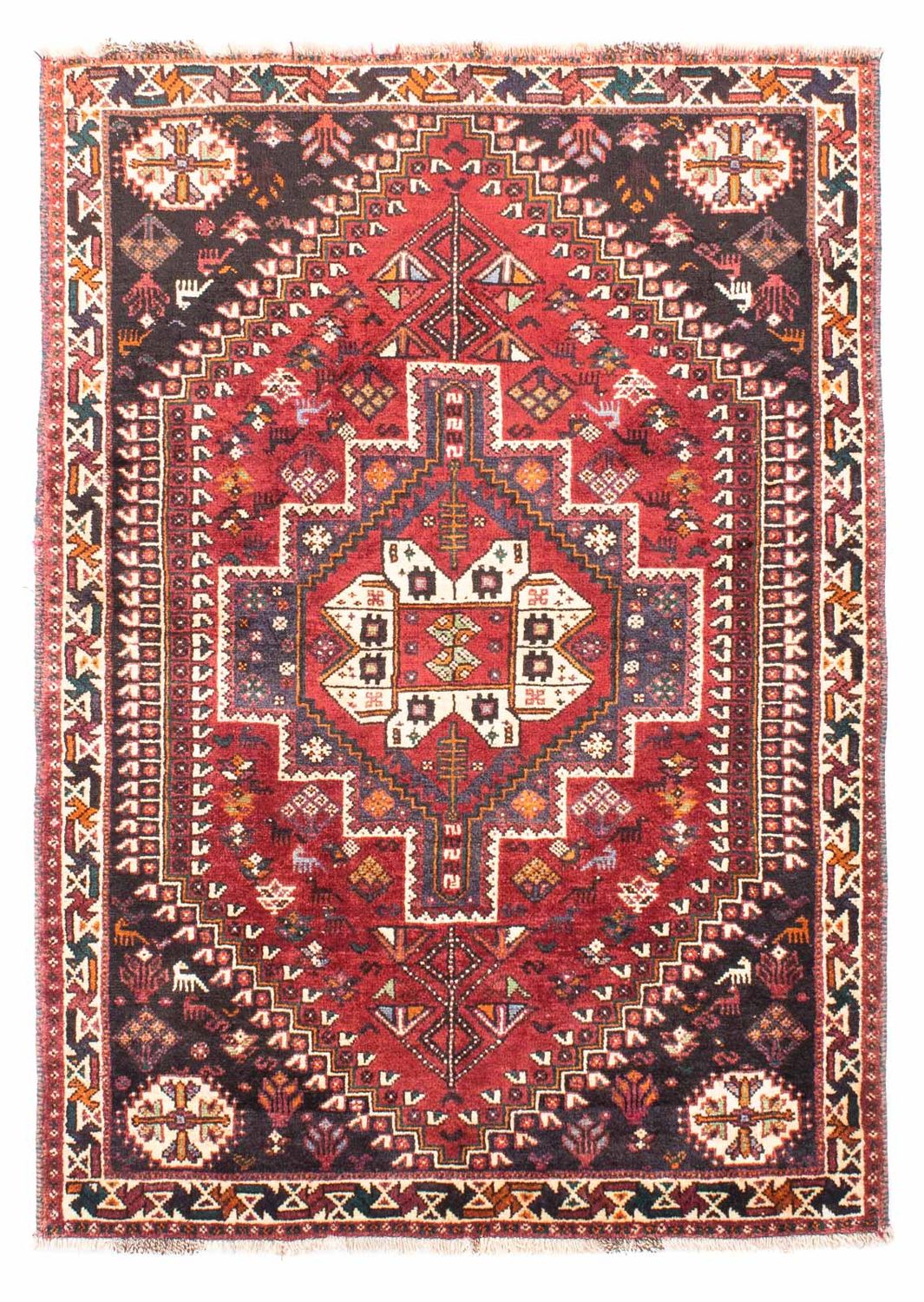 Perser Rug - Nomadic - 163 x 112 cm - dark red