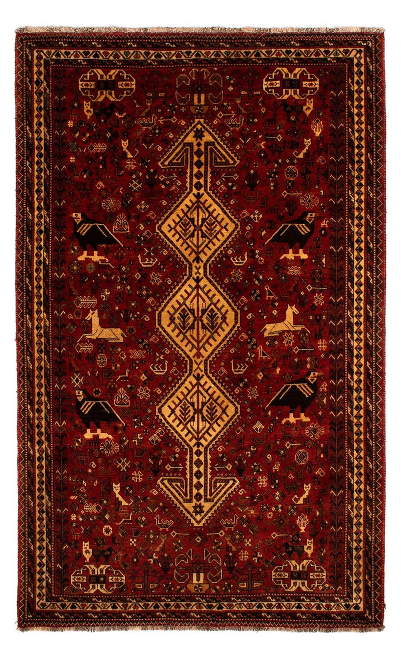Perser Rug - Nomadic - 298 x 178 cm - dark red