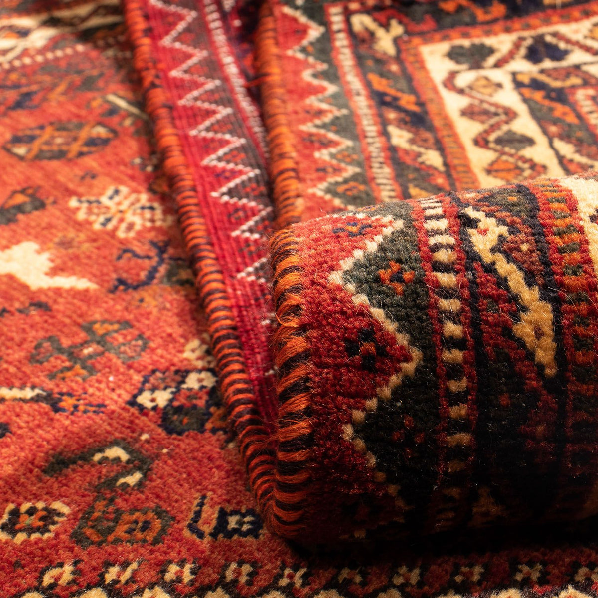 Perser Rug - Nomadic - 298 x 178 cm - dark red