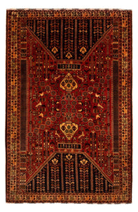 Perser Rug - Nomadic - 304 x 204 cm - dark red