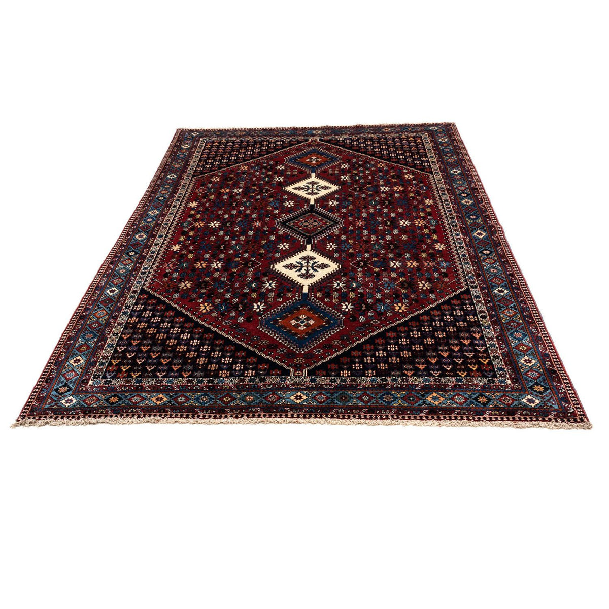 Perser Rug - Nomadic - 320 x 205 cm - dark red