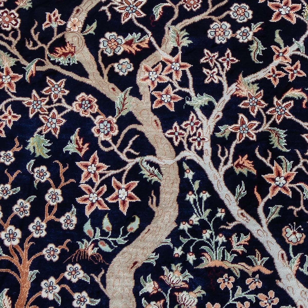 Perser Rug - Ghom - 87 x 59 cm - dark blue