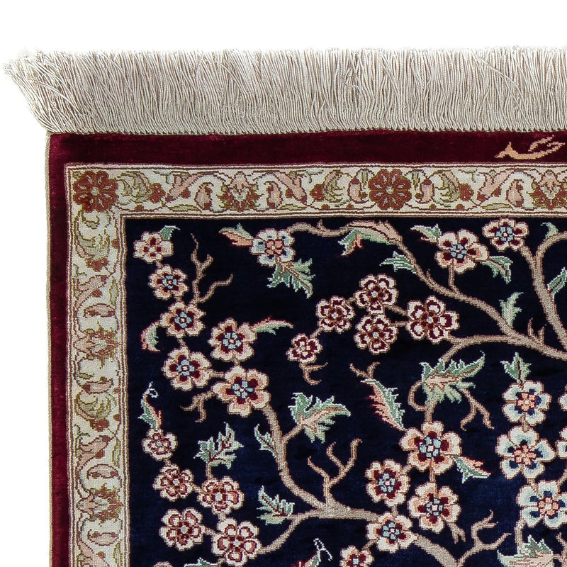 Perser Rug - Ghom - 87 x 59 cm - dark blue