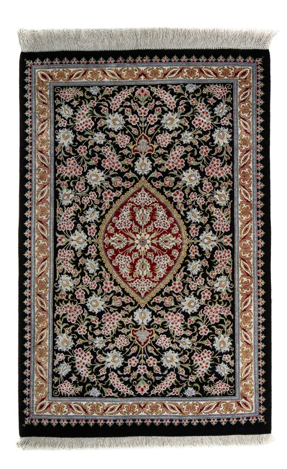 Perser Rug - Ghom - 89 x 57 cm - dark blue
