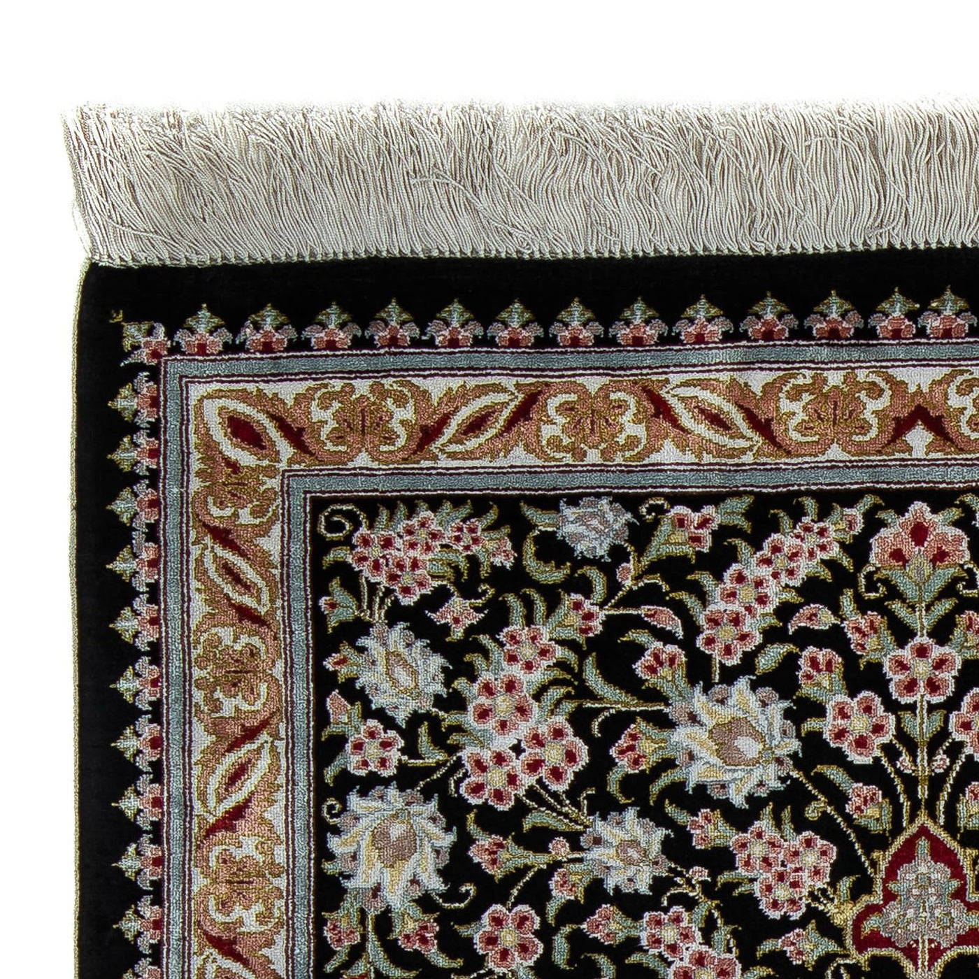 Qom Rug 89x57cm - Persian Rugs