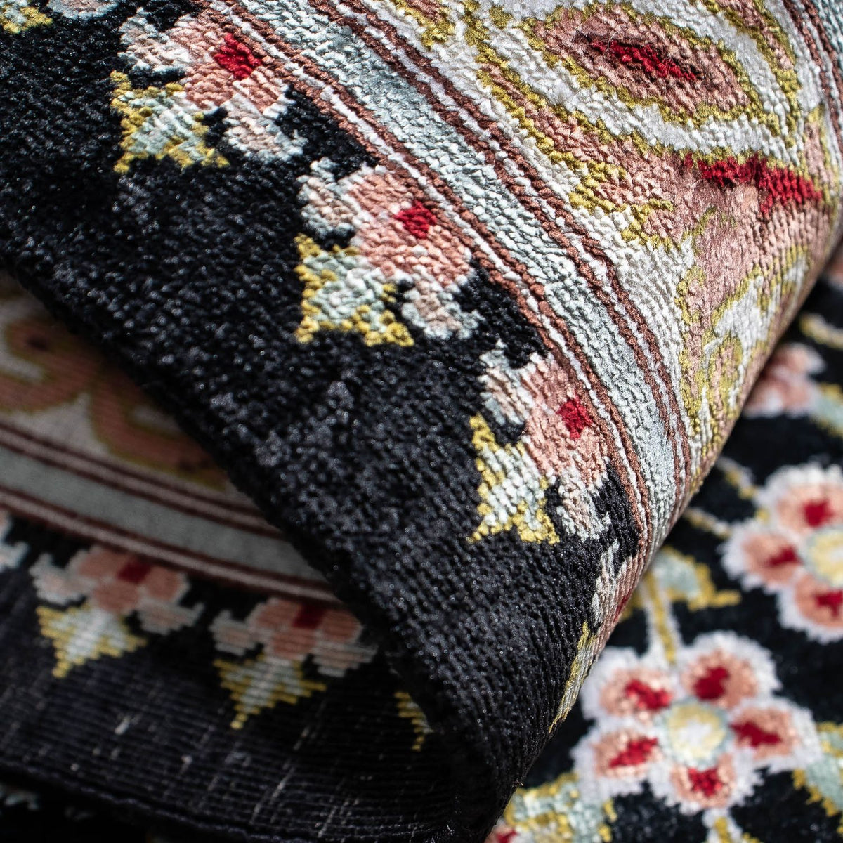 Perser Rug - Ghom - 89 x 57 cm - dark blue