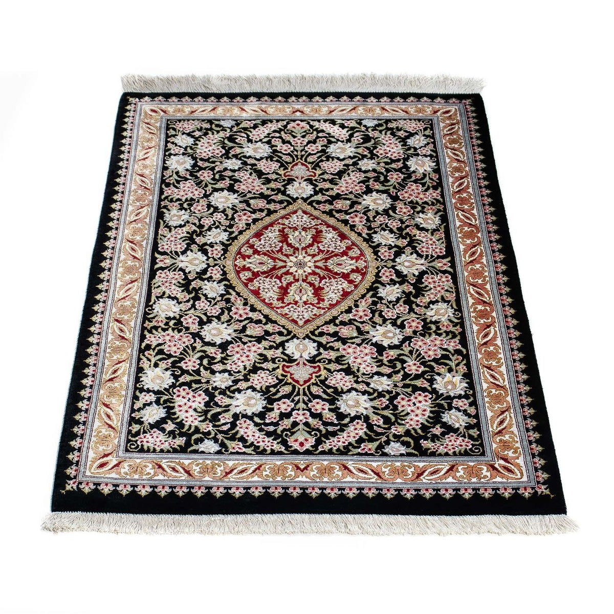 Perser Rug - Ghom - 89 x 57 cm - dark blue