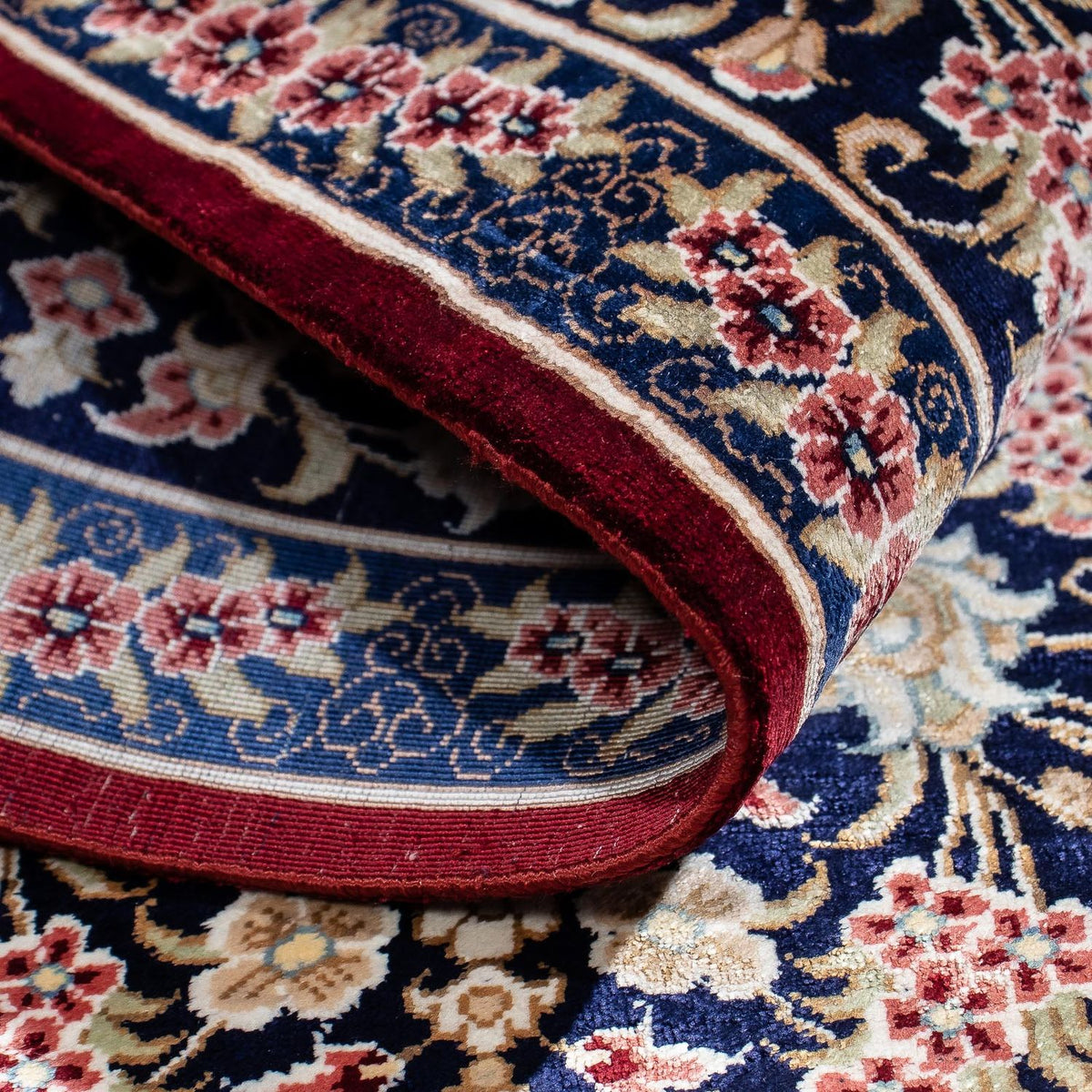 Perser Rug - Ghom - 82 x 57 cm - dark red