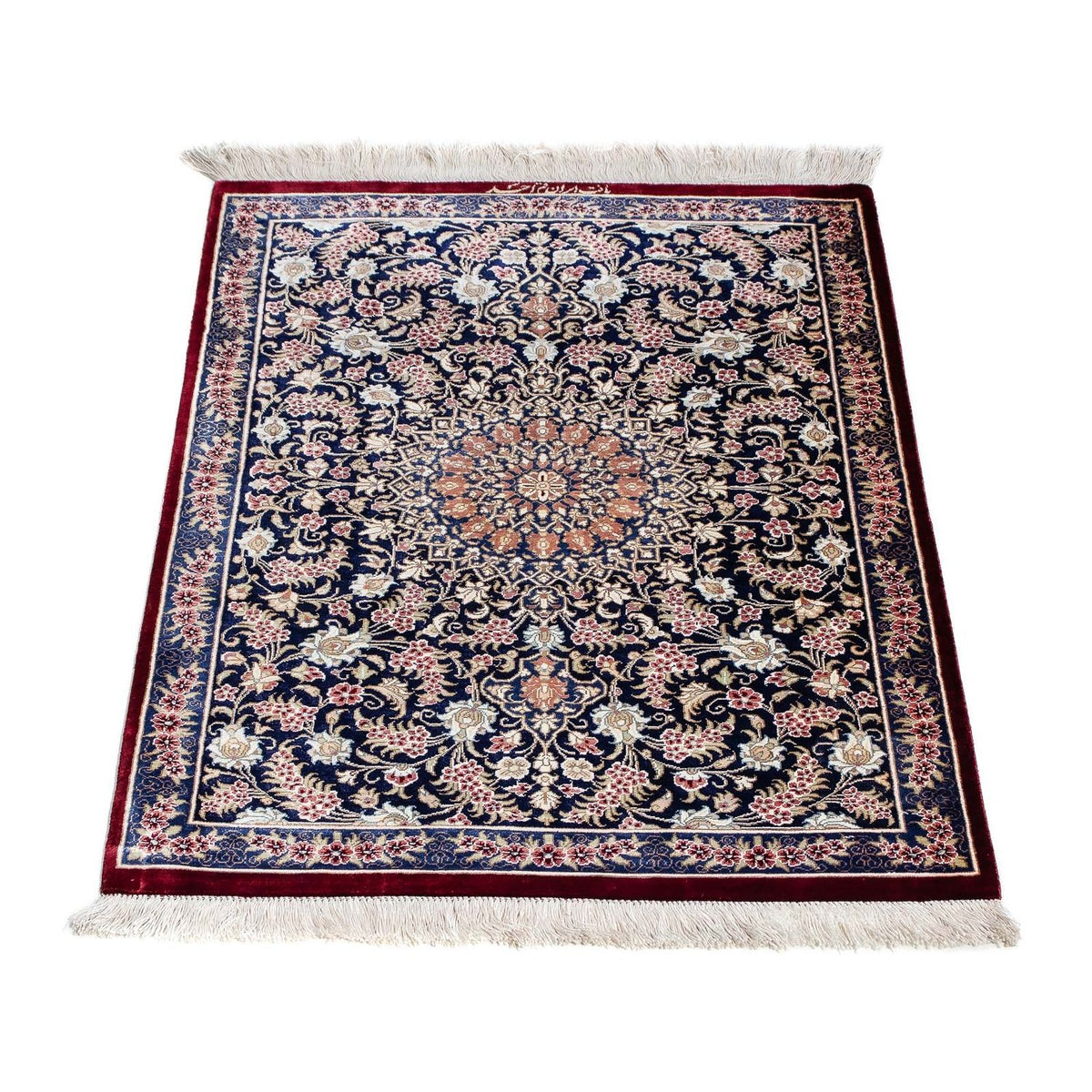 Perser Rug - Ghom - 82 x 57 cm - dark red