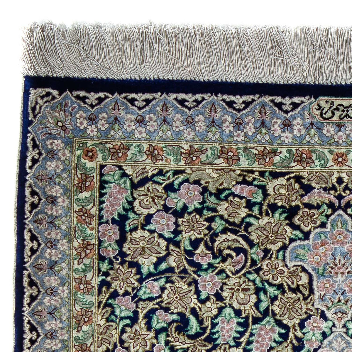 Perser Rug - Ghom - 88 x 63 cm - dark blue