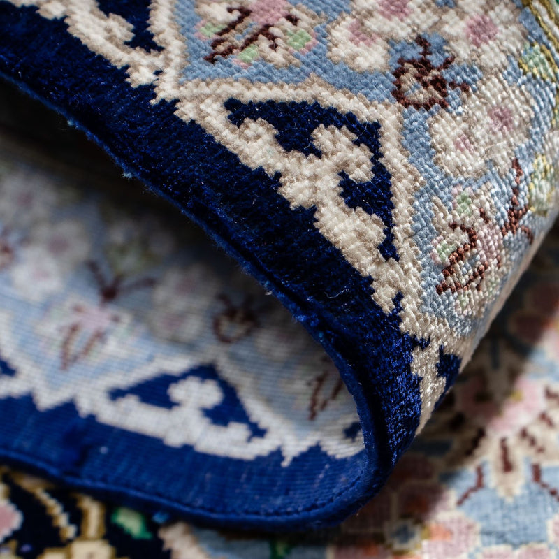 Perser Rug - Ghom - 88 x 63 cm - dark blue