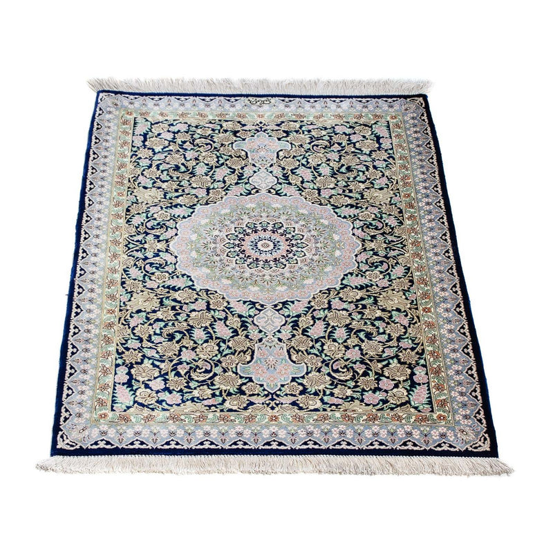 Perser Rug - Ghom - 88 x 63 cm - dark blue