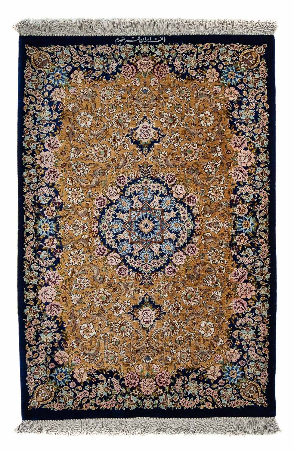 Perser Rug - Ghom - 91 x 62 cm - dark blue