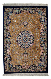 Perser Rug - Ghom - 91 x 62 cm - dark blue